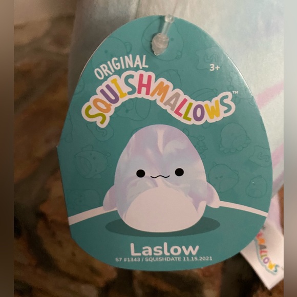 NWT Squishmallow Laslow 7” Beluga - Picture 4 of 4